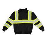 Radians SW01X-1 High Neck Zip Front X-Back Hooded Sweatshirt BLACK (Assorted Sizes Available)