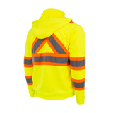 Radians SW01X-2 High Neck Zip Front X-Back Hooded Sweatshirt HIGH-VIZ (Assorted Sizes Available)