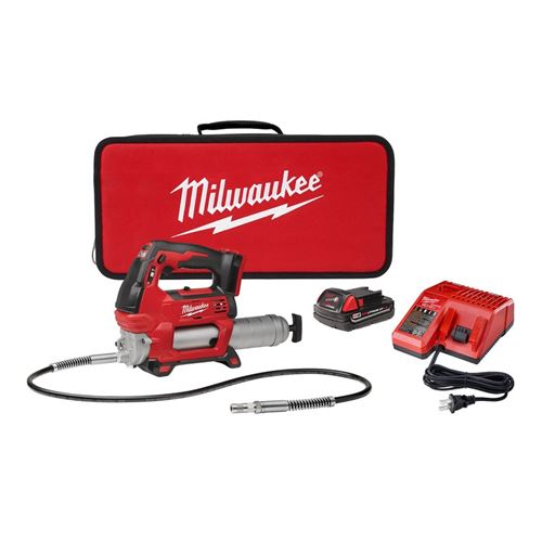 Milwaukee 2646-21CT M18 Cordless 2-Speed Grease Gun (Available as Kit or Bare Tool) - 2646-20/21CT