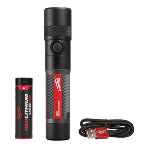 Milwaukee Redlithium™ USB 1100L Twist Focus Flashlight