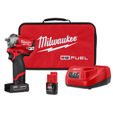 Milwaukee M12 FUEL 3/8" Stubby Impact Wrench (Available as a kit or a bare tool)