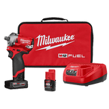 Milwaukee M12 FUEL 1/2" Stubby Impact Wrench (Available as a Bare Tool or in a Kit)