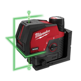 Milwaukee M12™ Green Cross Line and Plumb Points Laser