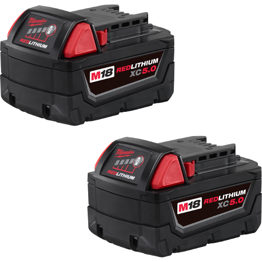 Milwaukee M18™ REDLITHIUM™ XC5.0 Extended Capacity Battery Two Pack