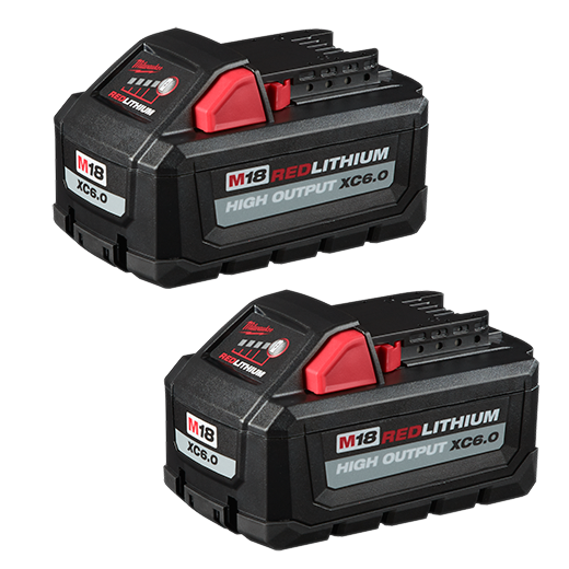 Milwaukee M18™ REDLITHIUM™ HIGH OUTPUT™ XC6.0 Battery Pack (2 Pk) (48-11-1862)