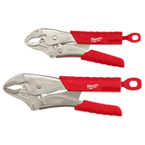 Milwaukee 2 Pc. 7" & 10" TORQUE LOCK™ CURVED JAW LOCKING PLIERS SET WITH GRIP