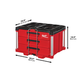 Milwaukee PACKOUT™ 3-Drawer Tool Box