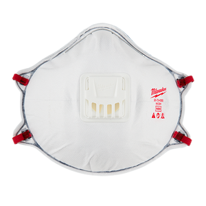 Milwaukee N95 Valved Respirator Mask with Gasket (Assorted packages available)