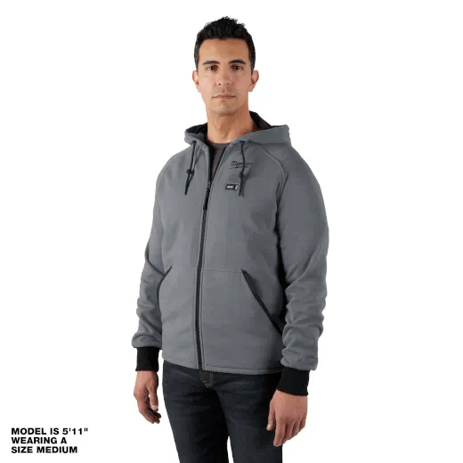 Milwaukee M12™ Heated Hoodie Kit - Grey - 306G-21 (Assorted Sizes Available)