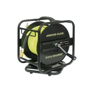 King Canada 100ft Manual Air Hose Reel with Hybrid Polymer Air Hose