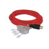 King Canada 25ft Generator Extension Cord with Quad Tap